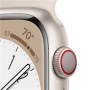 Apple Watch | Series 8 (GPS + Cellular) | Smart watch | Aerospace-grade aluminium alloy | 45 mm | Silver | Cream | Apple Pay | 4 - 4